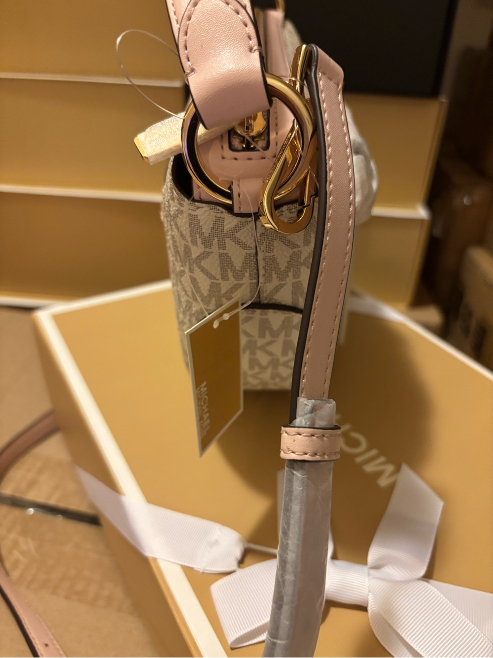 Michael Kors Emilia MK Signature shoulder bag with Crossbody strap - Picture 8 of 8